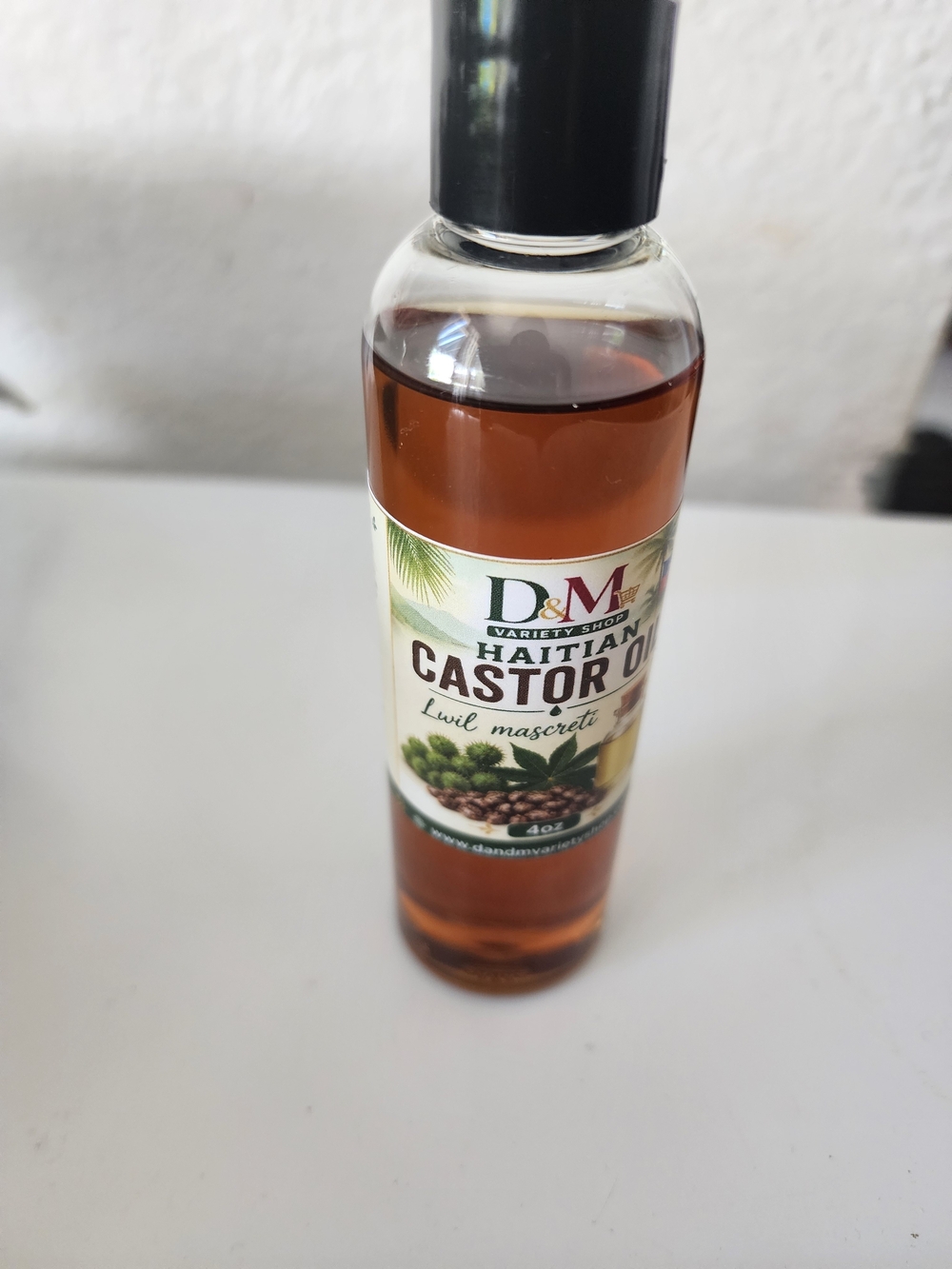 Pure Haitian Castor Oil - Lwil Mascriti 4oz